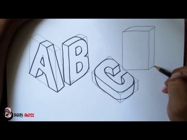 Detail Tulisan Grafiti Abjad 3d Nomer 24