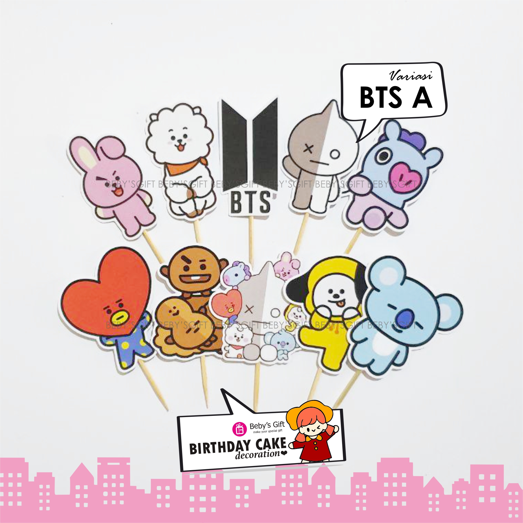 Detail Tulisan Happy Birthday Bt21 Nomer 55