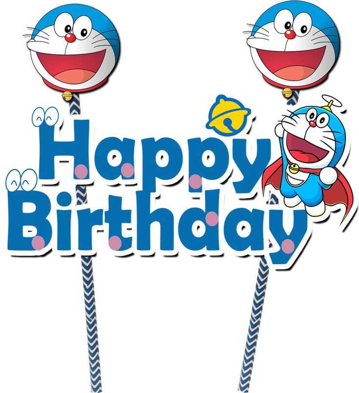 Tulisan Happy Birthday Doraemon - KibrisPDR