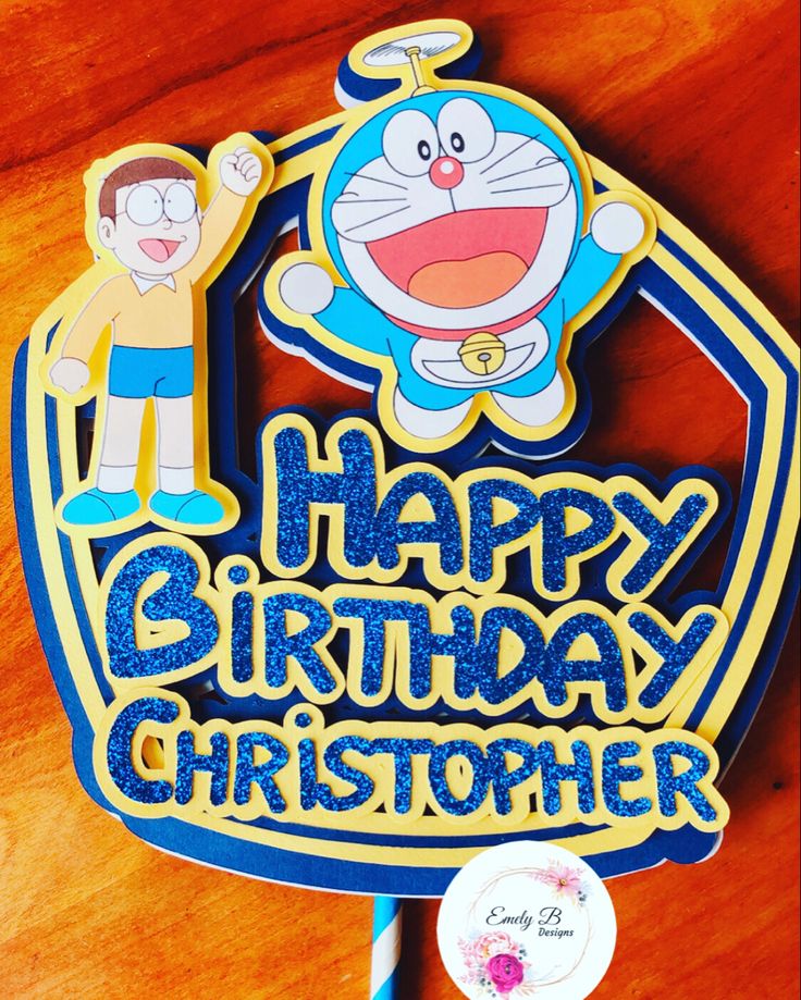 Detail Tulisan Happy Birthday Doraemon Nomer 20