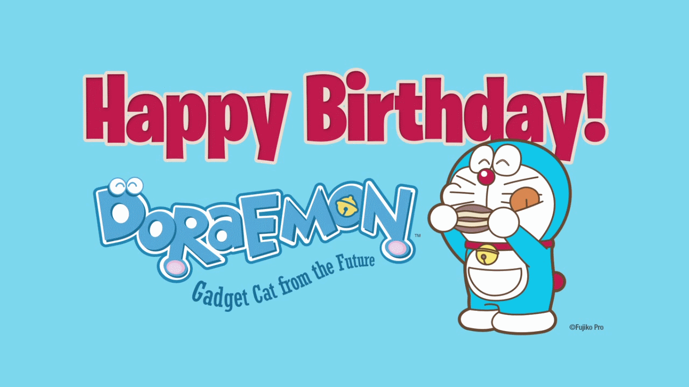 Detail Tulisan Happy Birthday Doraemon Nomer 3