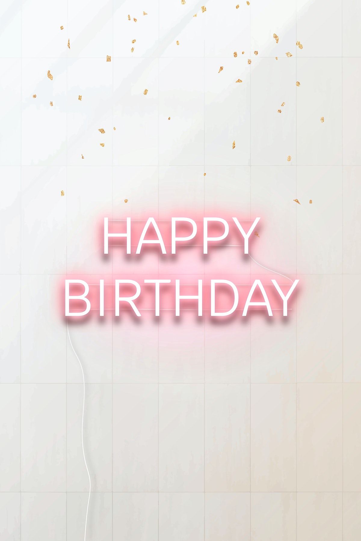 Detail Tulisan Happy Birthday Pink Nomer 6
