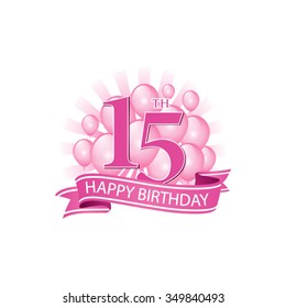 Detail Tulisan Happy Birthday Pink Nomer 43