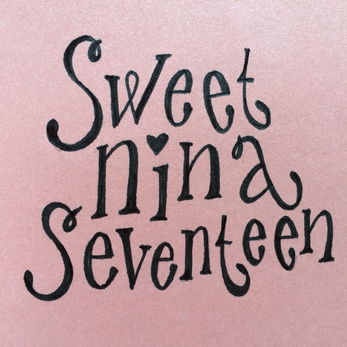 Detail Tulisan Happy Sweet Seventeen Nomer 17