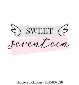 Detail Tulisan Happy Sweet Seventeen Nomer 8