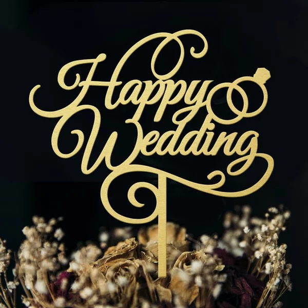 Detail Tulisan Happy Wedding Keren Nomer 13
