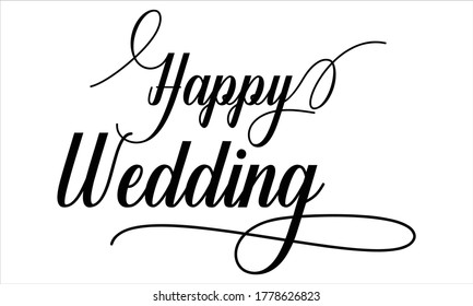 Detail Tulisan Happy Wedding Keren Nomer 4
