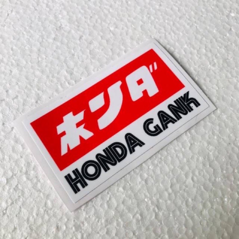 Detail Tulisan Honda Gank Nomer 8