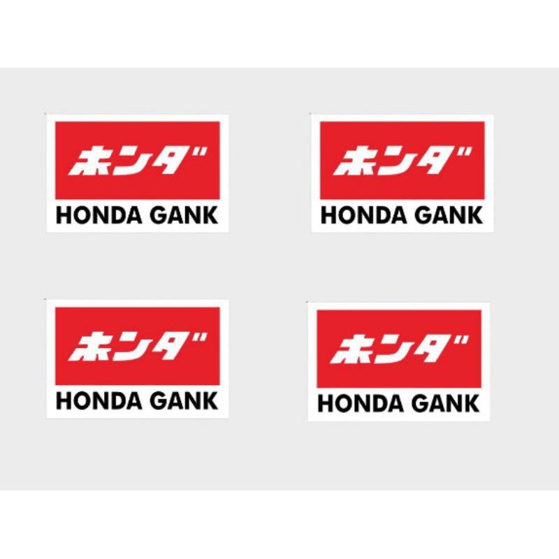 Detail Tulisan Honda Gank Nomer 17