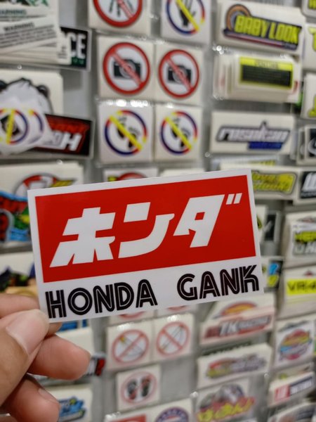 Detail Tulisan Honda Gank Nomer 30