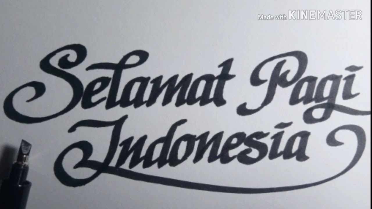 Detail Tulisan Kaligrafi Bahasa Indonesia Nomer 12