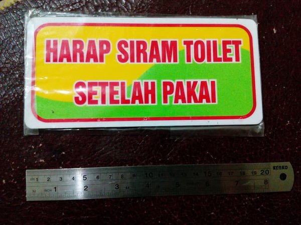 Detail Tulisan Kamar Mandi Nomer 30