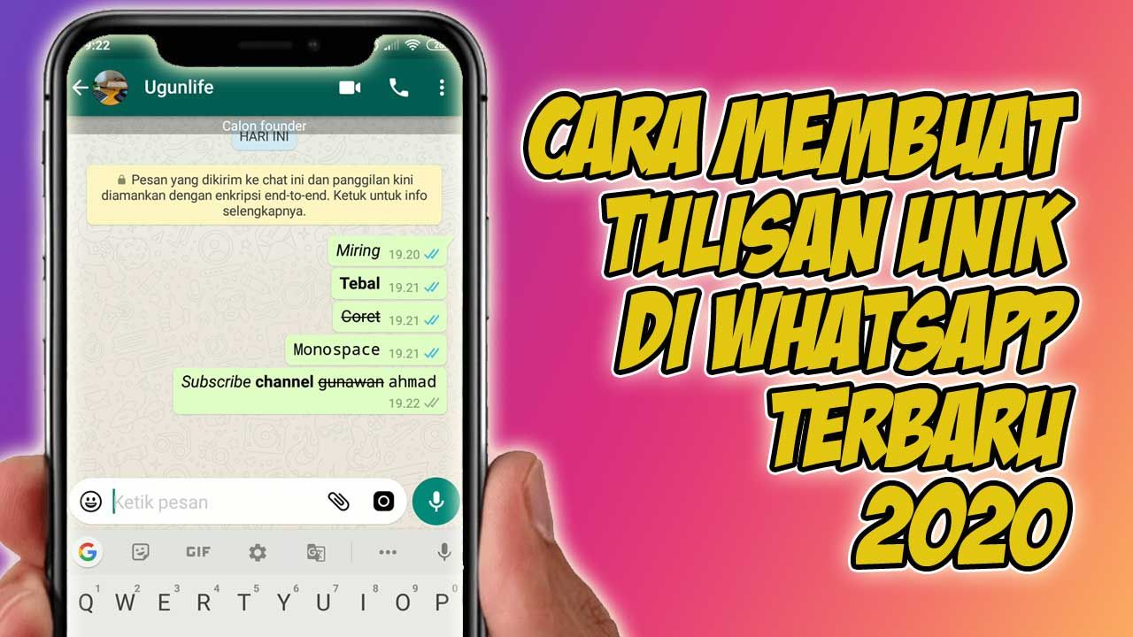 Detail Tulisan Keren Di Wa Nomer 6