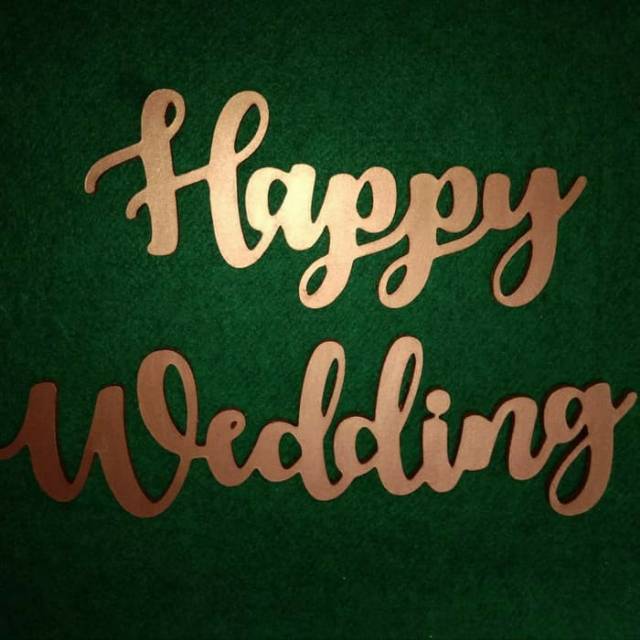 Detail Tulisan Keren Happy Wedding Nomer 21