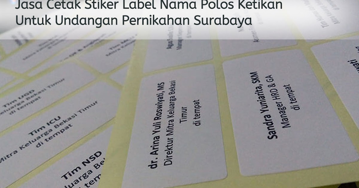 Detail Tulisan Label Undangan Pernikahan Nomer 34