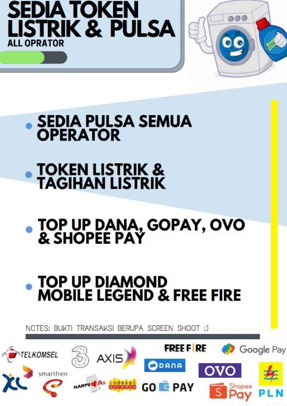 Detail Tulisan Sedia Pulsa Dan Token Listrik Nomer 37