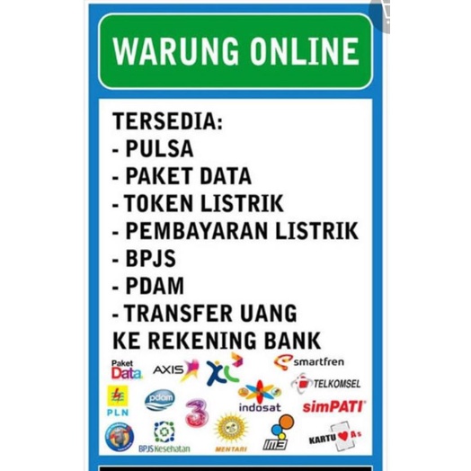 Detail Tulisan Sedia Pulsa Dan Token Listrik Nomer 6