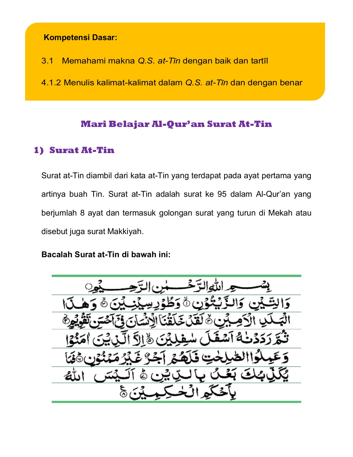 Detail Tulisan Surat At Tin Nomer 35