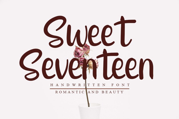 Detail Tulisan Sweet Seventeen Nomer 11