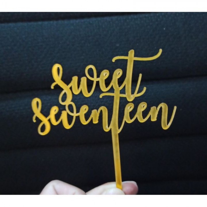 Detail Tulisan Sweet Seventeen Keren Nomer 19