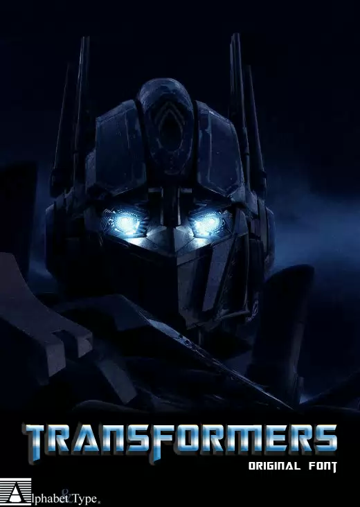 Detail Tulisan Transformers Nomer 20