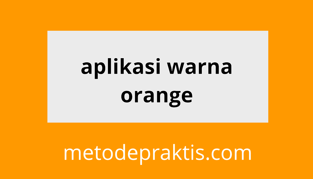 Detail Tulisan Warna Orange Nomer 9