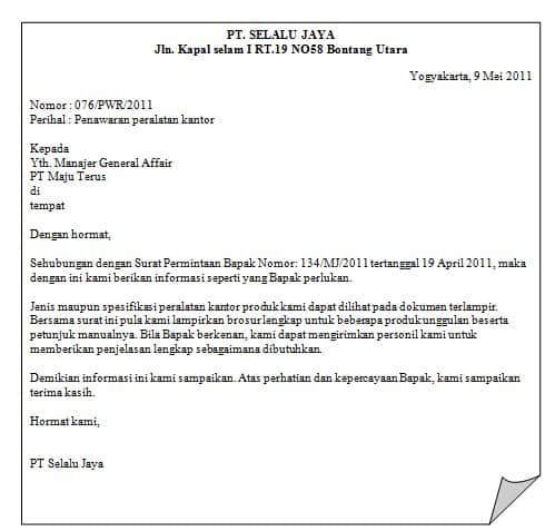 Detail Tuliskan Contoh Surat Dinas Nomer 33