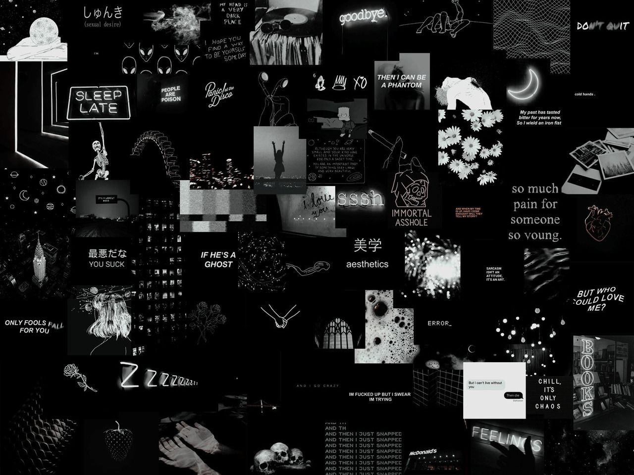 Detail Tumblr Laptop Wallpaper Black And White Nomer 2