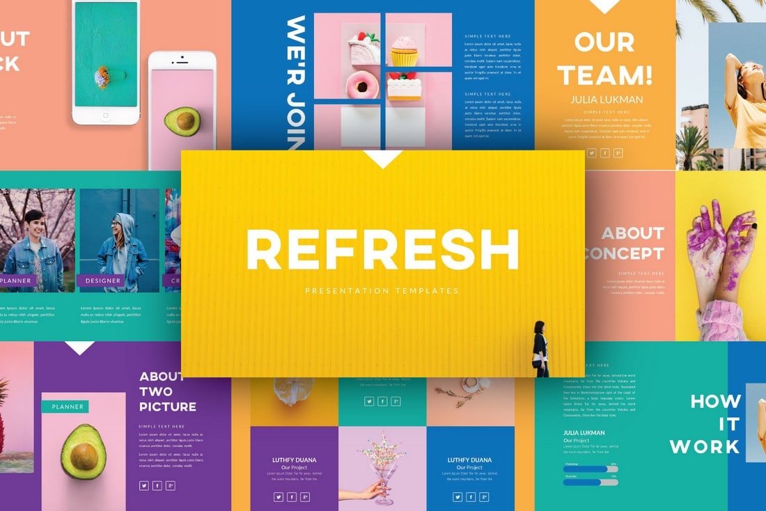 Detail Tumblr Powerpoint Template Free Download Nomer 25
