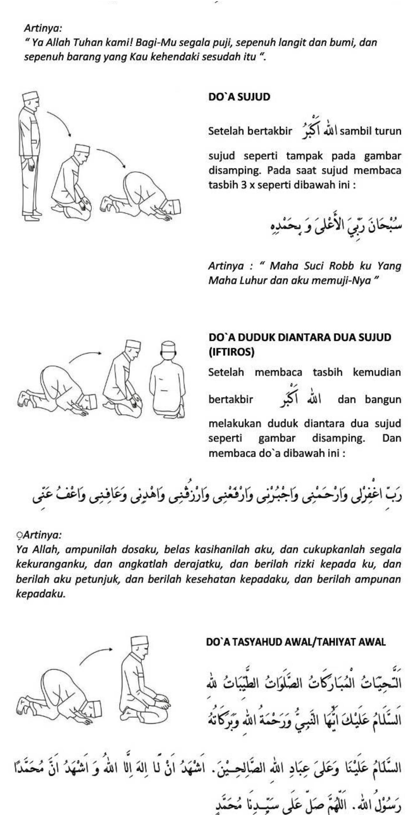 Detail Tuntunan Bacaan Sholat Lengkap Dan Gambar Nomer 4