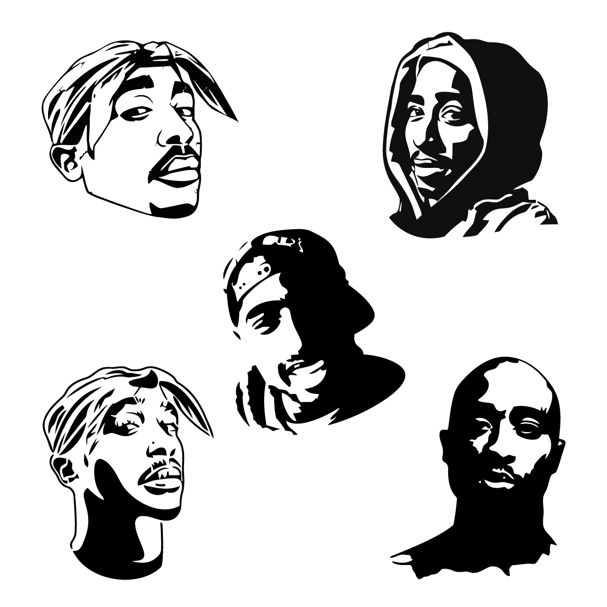 Tupac Svg Free - KibrisPDR