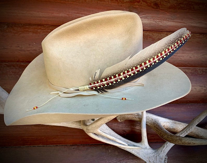 Turkey Feather For Cowboy Hat - KibrisPDR