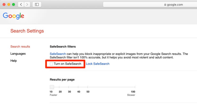 Detail Turn Off Safe Search Nomer 11