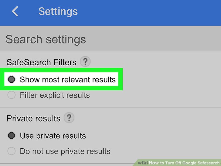 Detail Turn Off Safe Search Nomer 44
