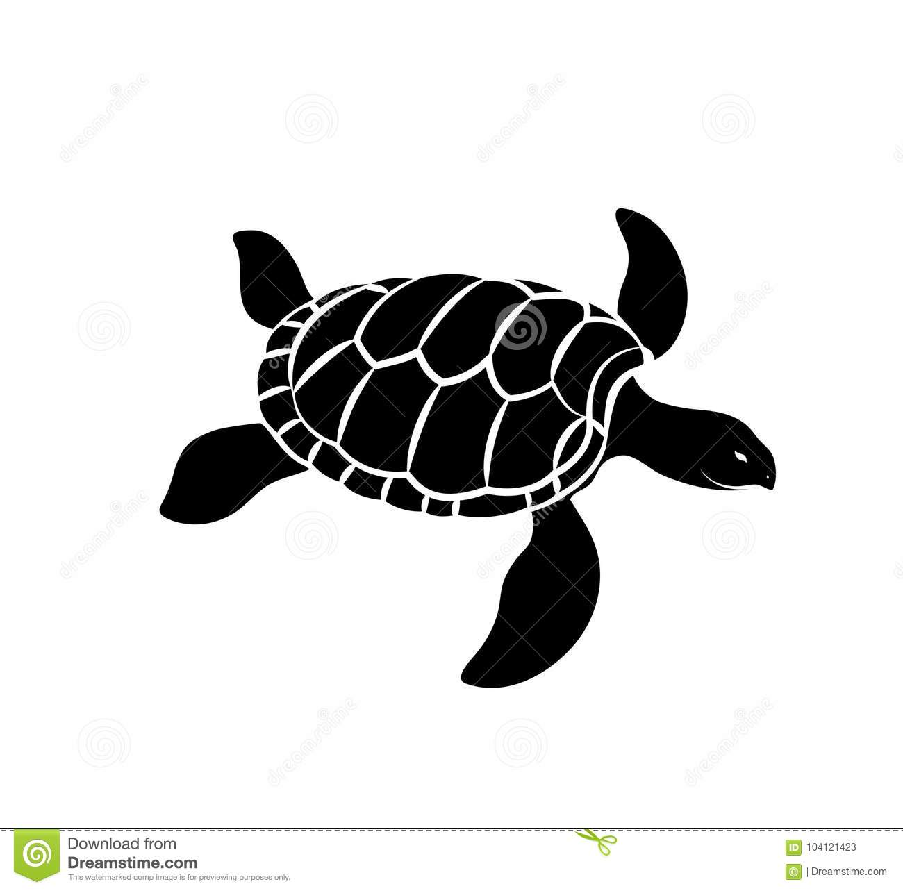 Detail Turtle Silhouette Vector Nomer 13