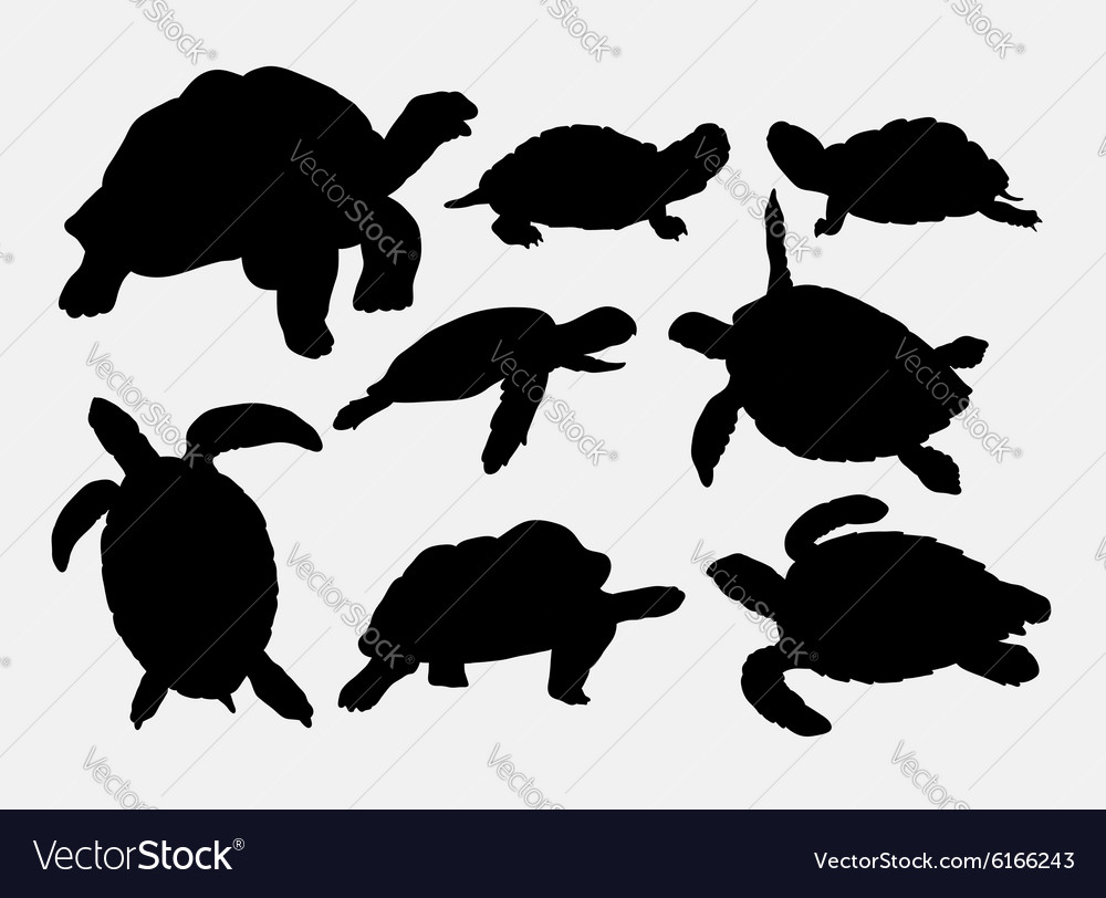 Detail Turtle Silhouette Vector Nomer 23