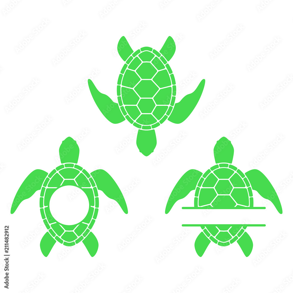 Detail Turtle Silhouette Vector Nomer 32