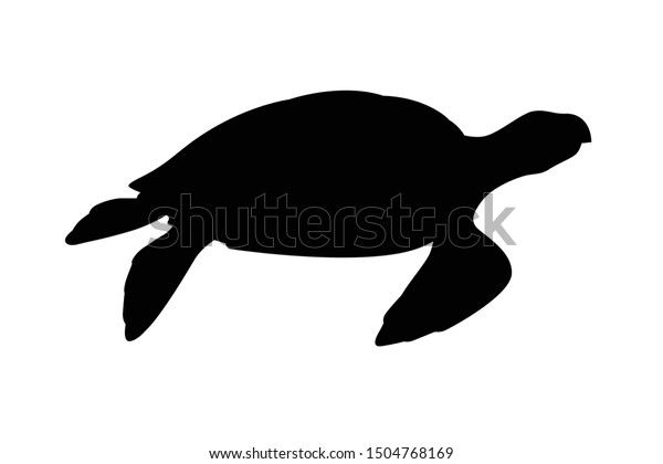 Detail Turtle Silhouette Vector Nomer 5