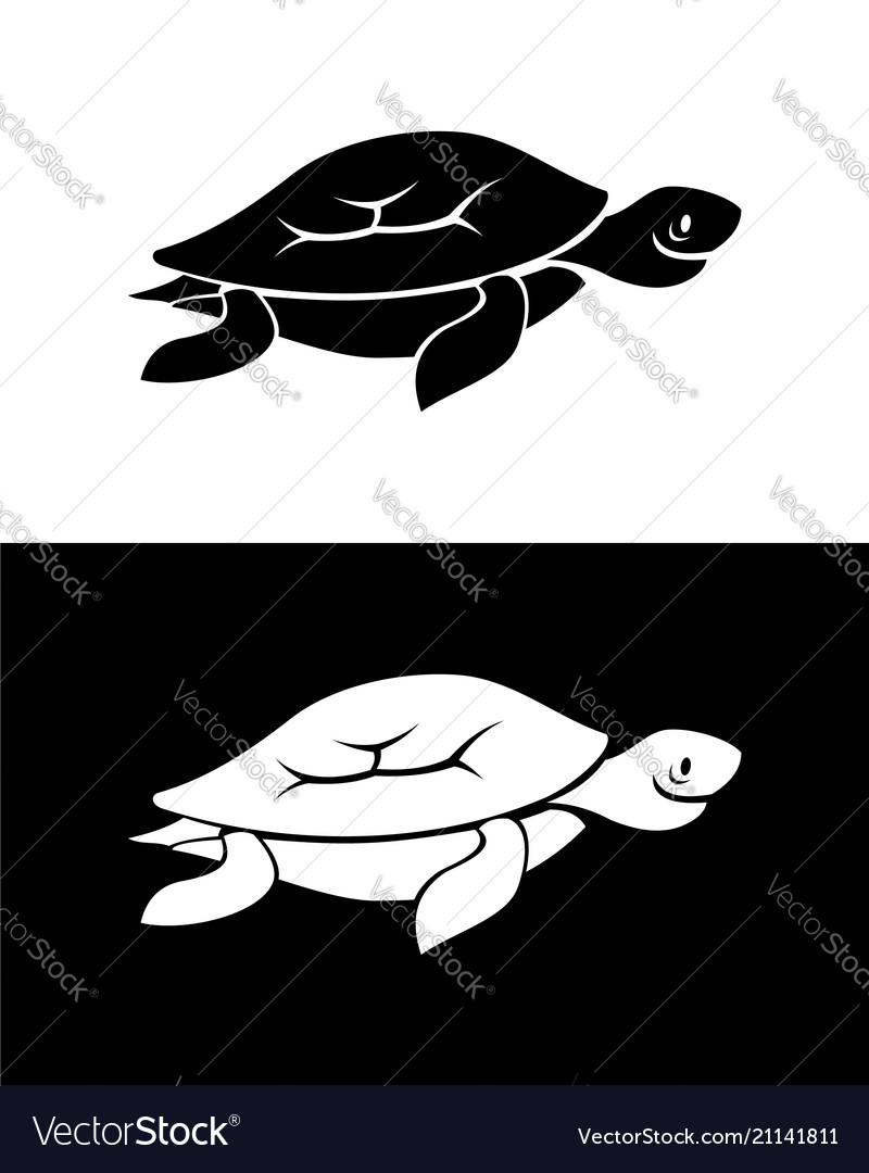 Detail Turtle Silhouette Vector Nomer 38