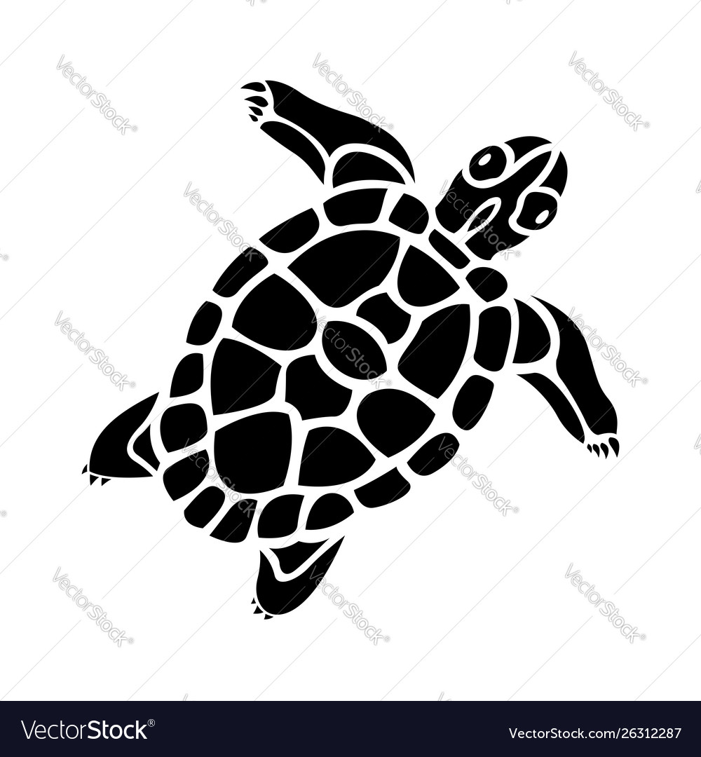 Detail Turtle Silhouette Vector Nomer 39