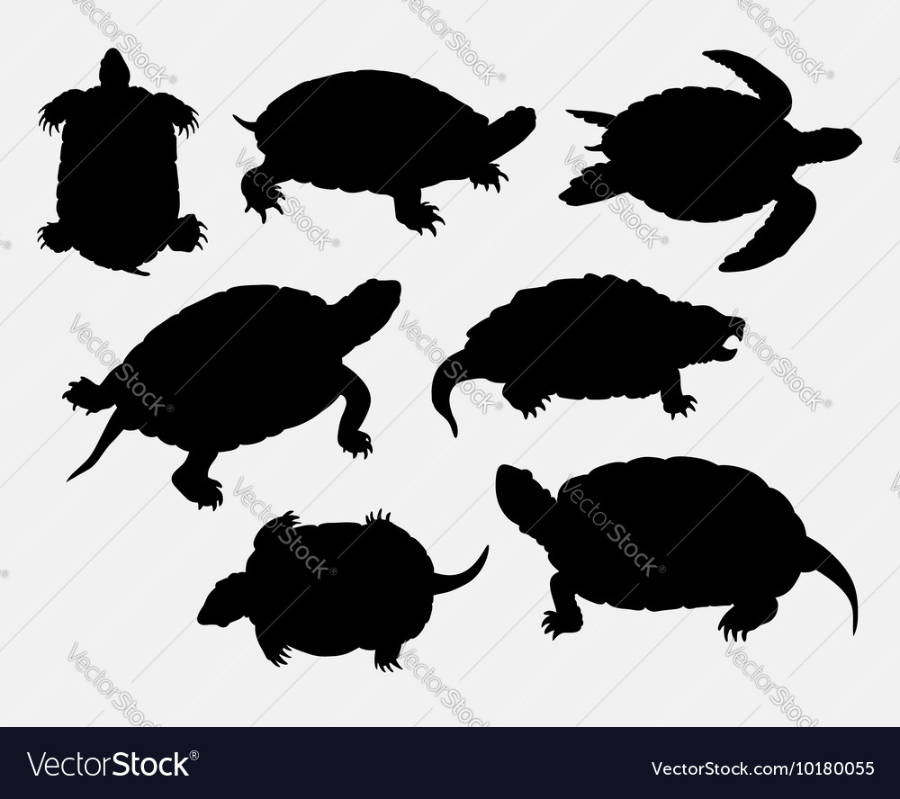 Detail Turtle Silhouette Vector Nomer 46