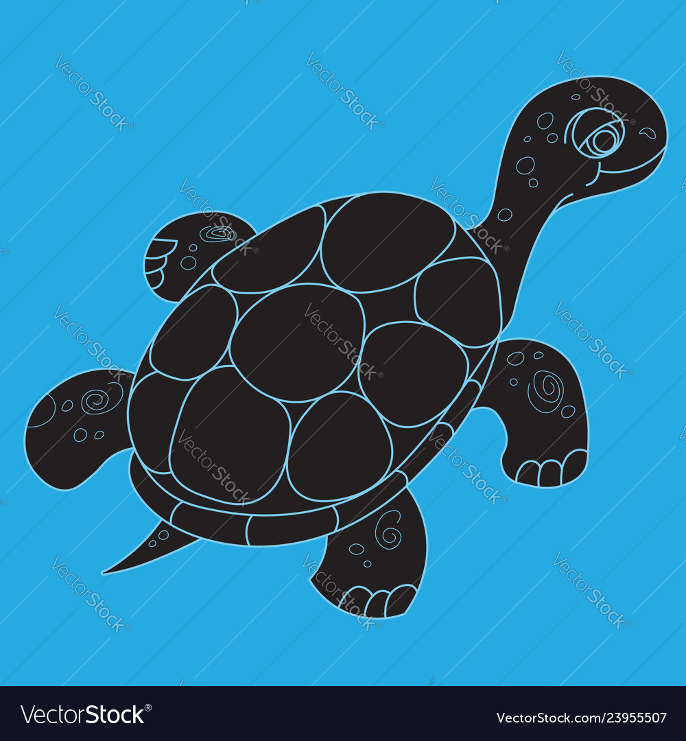 Detail Turtle Silhouette Vector Nomer 47