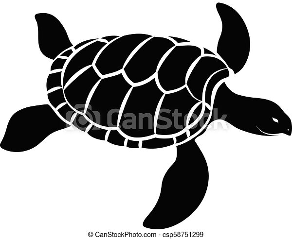 Detail Turtle Silhouette Vector Nomer 48