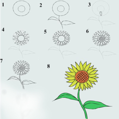 Detail Tutorial Gambar Bunga Nomer 27
