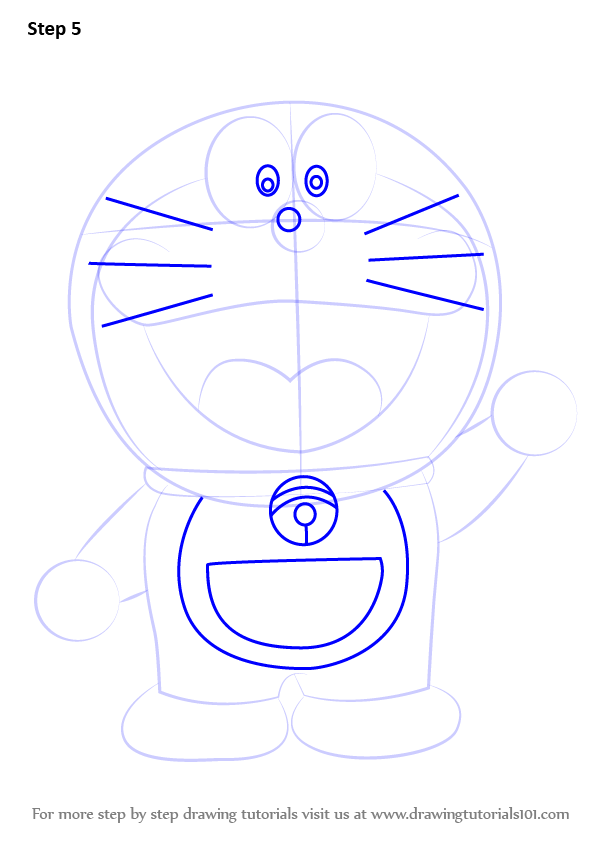 Detail Tutorial Gambar Doraemon Nomer 2