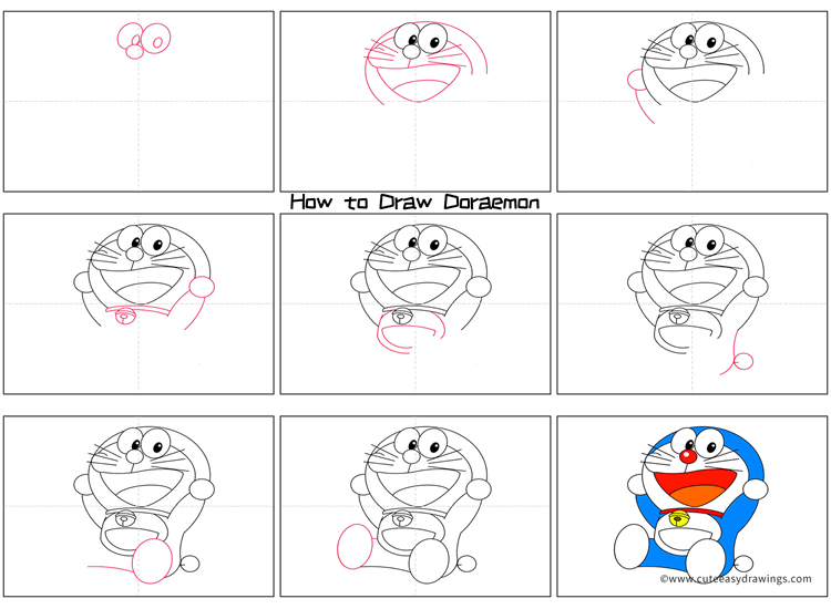 Detail Tutorial Gambar Doraemon Nomer 3