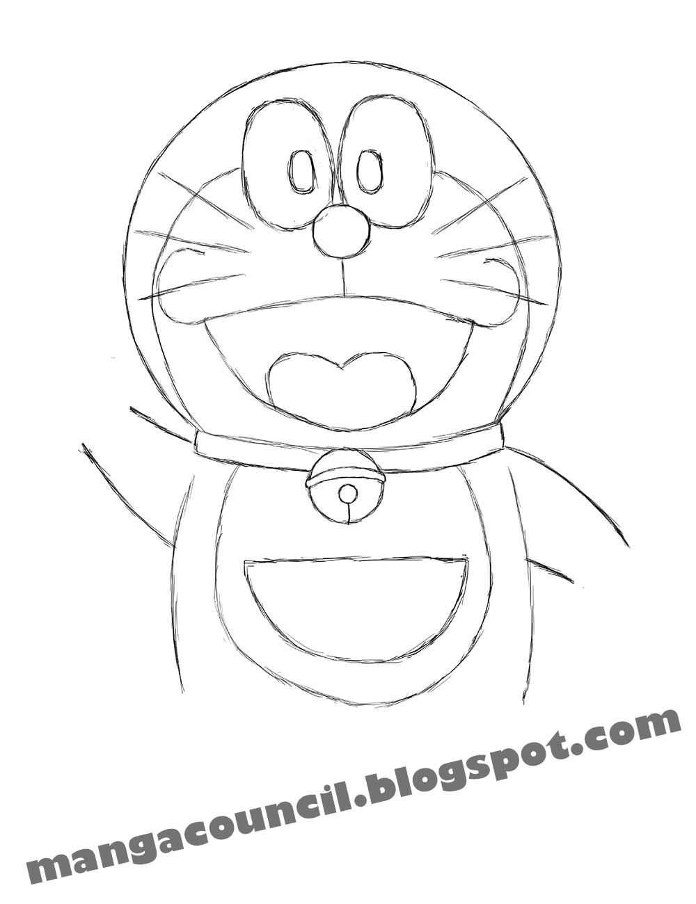 Detail Tutorial Gambar Doraemon Nomer 45