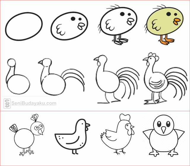 Detail Tutorial Gambar Hewan Untuk Anak Nomer 21