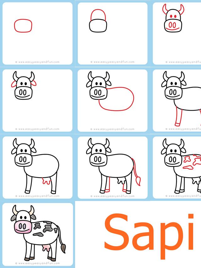 Detail Tutorial Gambar Hewan Untuk Anak Nomer 6