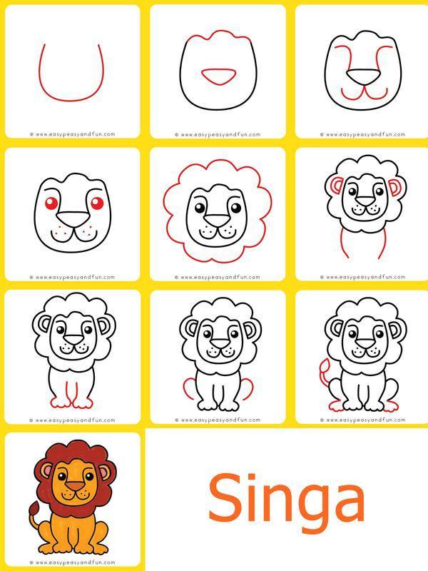 Detail Tutorial Gambar Hewan Untuk Anak Nomer 7